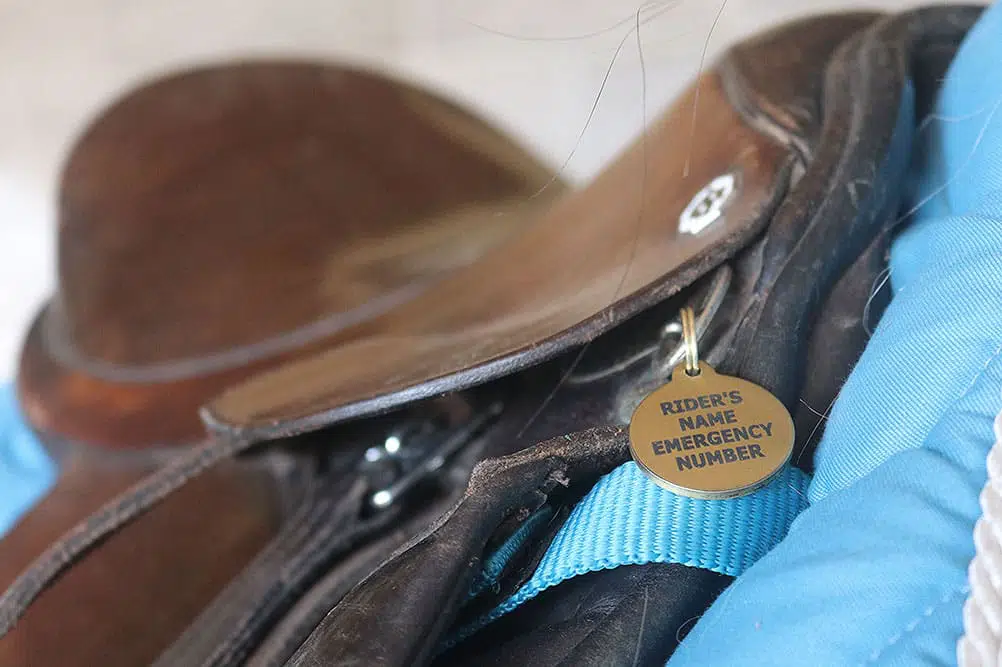 Luxury Horse Brass Tag - Saddle Identification Tag - Image 3