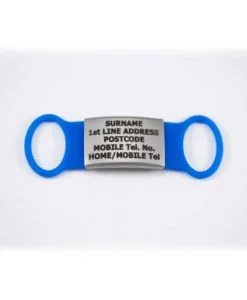 Silicone Slider Horse and Rider Tag - Single - Blue