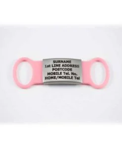 Silicone Slider Horse and Rider Tag - Single - Pink