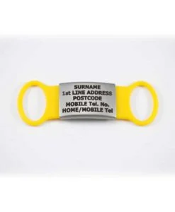 Silicone Slider Horse and Rider Tag - Single - Yellow