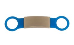 Tagiffany Silicone Slider Collar Tag - Blue Pet ID Tag