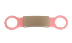 Tagiffany Silicone Slider Collar Tag - Pink Pet ID Tag