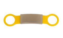 Tagiffany Silicone Slider Collar Tag - Yellow Pet ID Tag