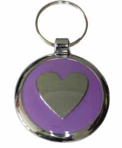 Luxury Pet ID Tag - Lilac - Heart - Smarties