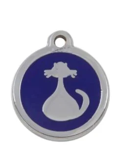Luxury Pet ID Tag - Blue - Cat - Sweetie
