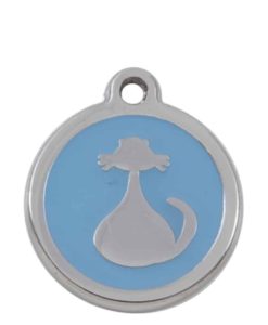 Luxury Pet ID Tag - Light Blue - Cat - Sweetie