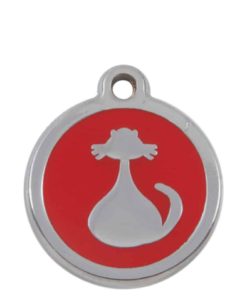 Luxury Pet ID Tag - Red - Cat - Sweetie