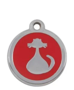 Luxury Pet ID Tag - Red - Cat - Sweetie