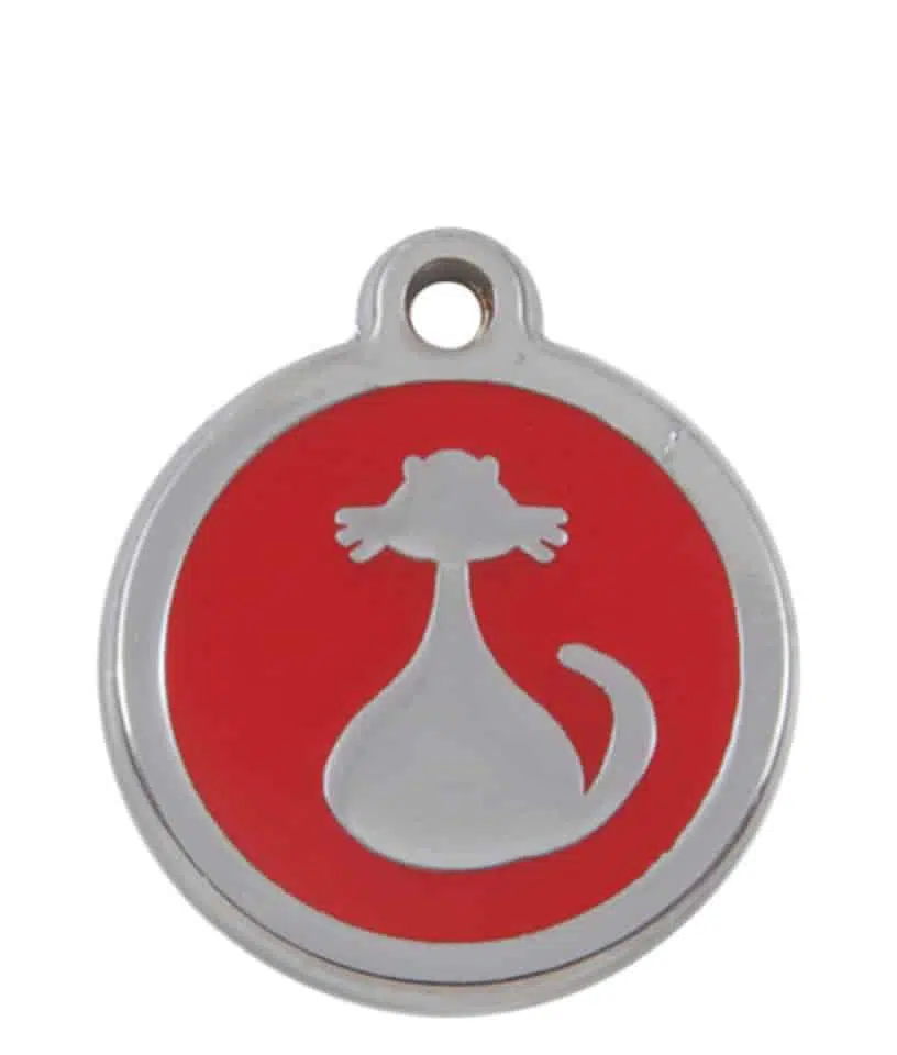 Luxury Pet ID Tag - Red - Cat - Sweetie