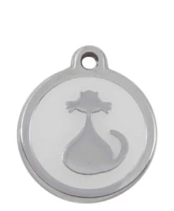 Luxury Pet ID Tag - White - Cat - Sweetie