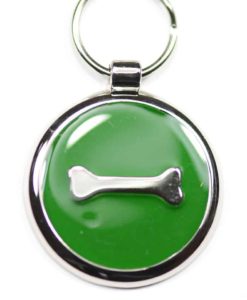 Luxury Pet ID Tag - Bone - Green Bone - Smartie